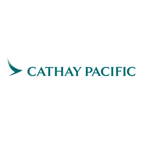 Cathay Pacific Logo auf weißem Hintergrund