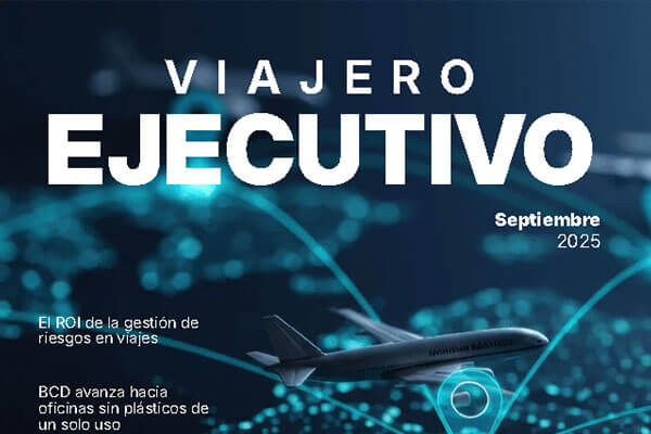 Portada revista Viajero Ejecutivo, septiembre 2025, avión.