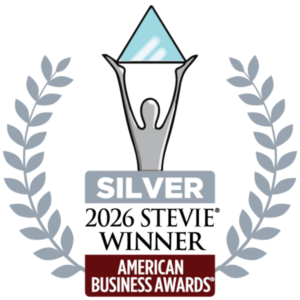 Logo Silver American Business Awards avec laurier
