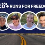 BCD Runs for Freedom event banner with runners.