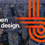 City skyline with Open by Design text overlay.