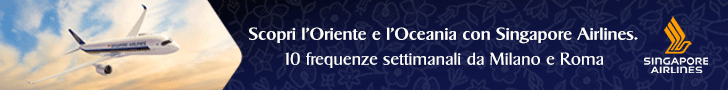 Voli Singapore Airlines da Milano e Roma.