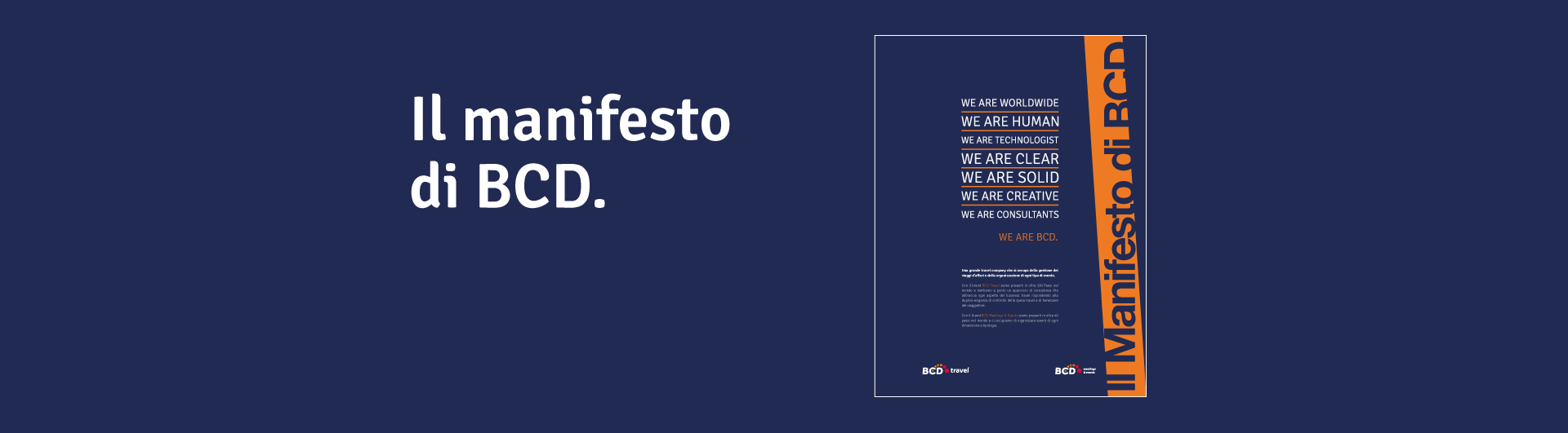 Il Manifesto di BCD Il Manifesto di BCD