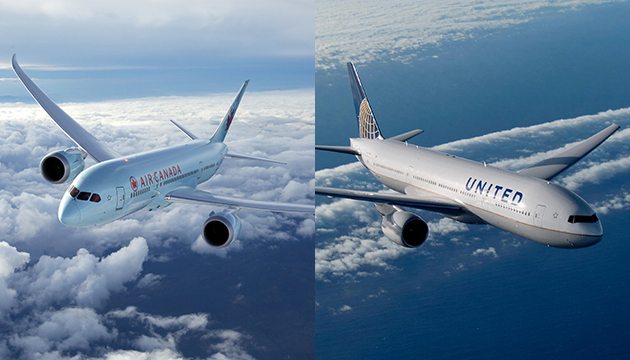 More Comfort With Air Canada And United Airlines