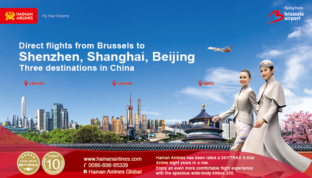 Hainan Airlines - Door-to-door Belgium - China