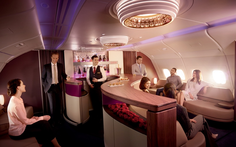 Qatar Airways A380. It's all in the detail