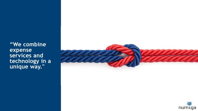 Red and blue ropes tied in knot