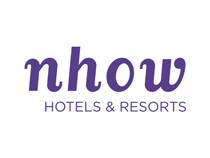 Nhow Hotels & Resorts logo in purple.