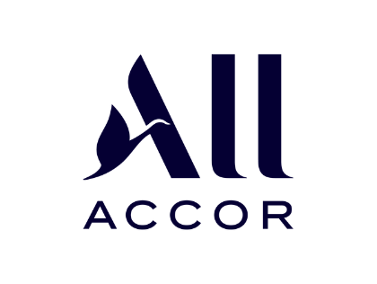 Accor logo with stylized bird and text
