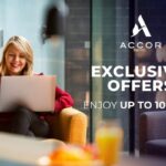 Woman shopping online with exclusive offers discount.