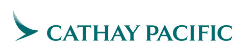 Cathay Pacific airline logo on white background
