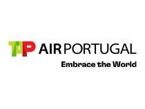 TAP Air Portugal logo with slogan Embrace the World.