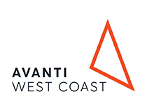 Avanti West Coast logo with red triangular emblem