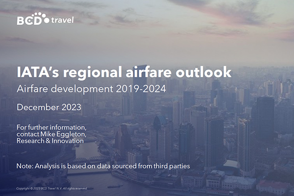 IATA’s regional airfare outlook