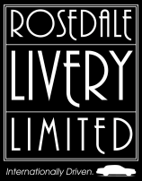 Rosedale Livery Limited logo with car silhouette.