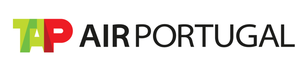 TAP Air Portugal logo on black background