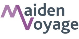 Maiden Voyage logo in purple and gray