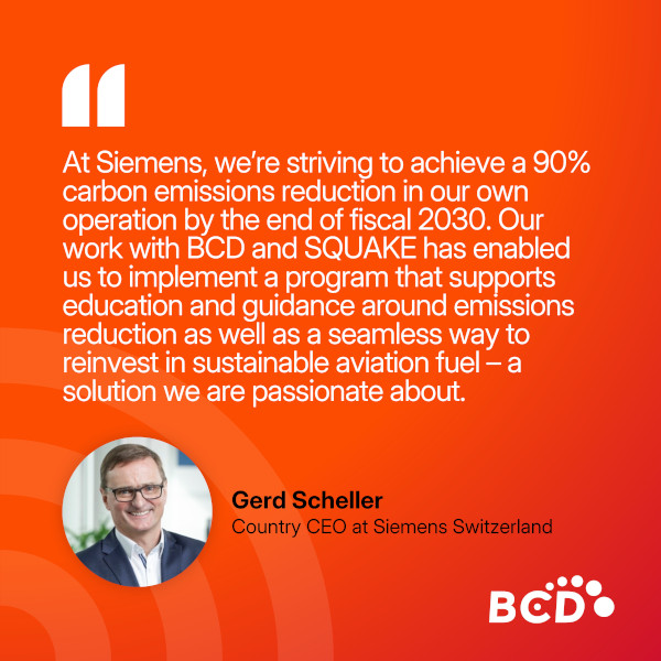 Siemens carbon emissions reduction commitment.