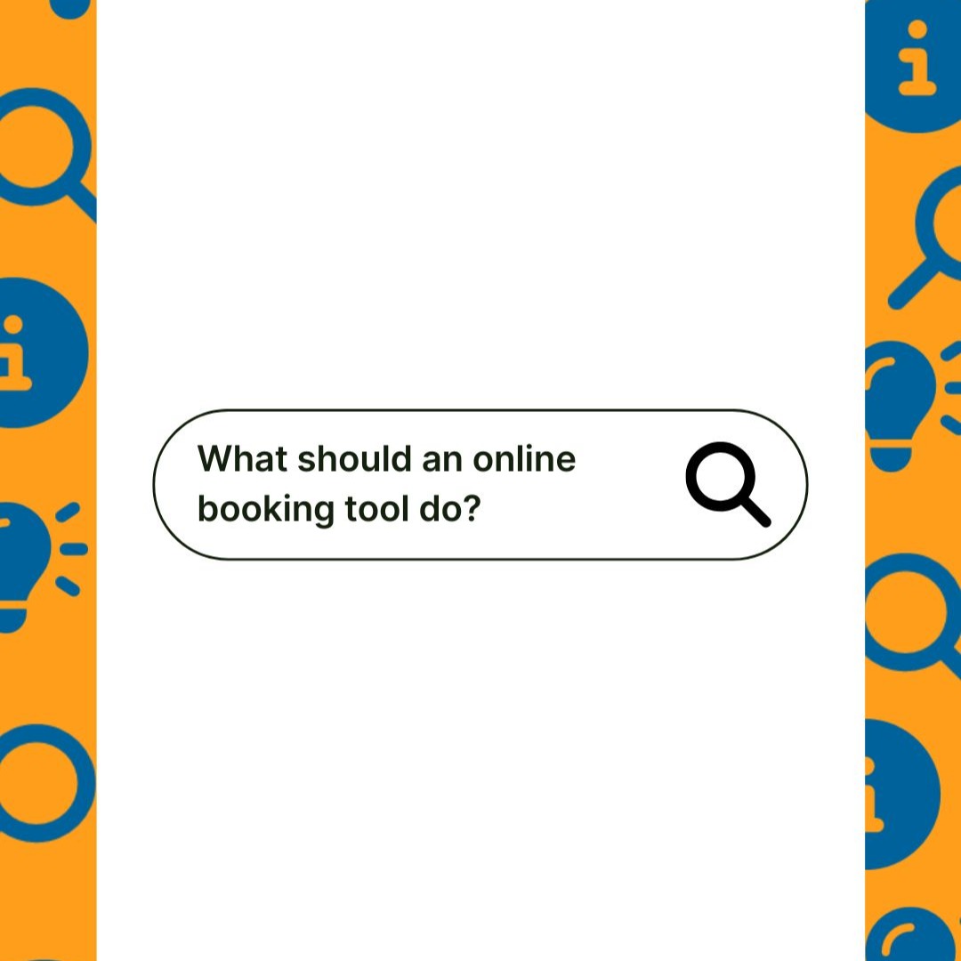 Search box for online booking tool inquiry