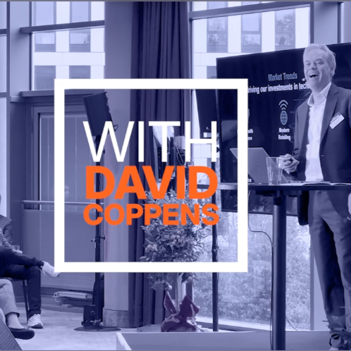 Business presentation with speaker at conference