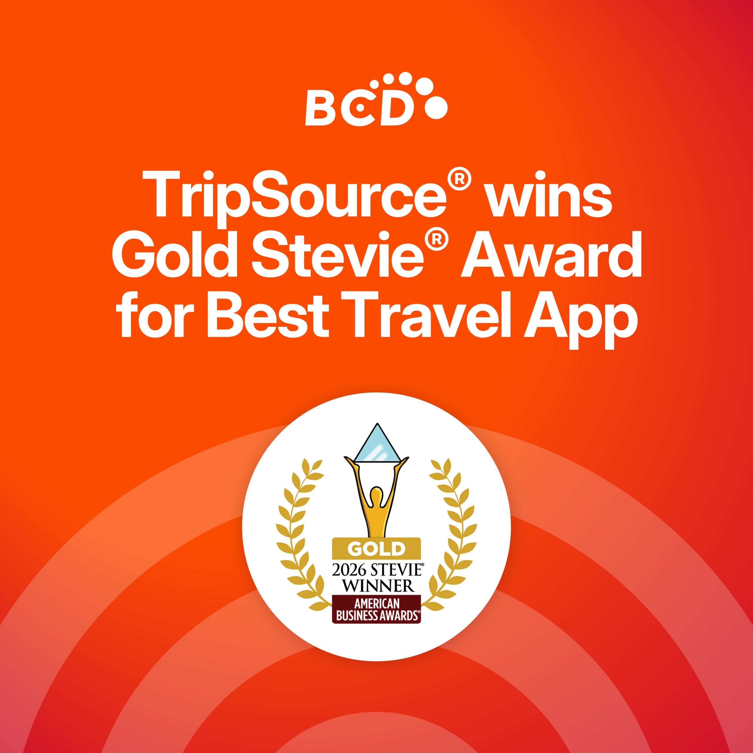 TripSource wins Gold Stevie Award 2026