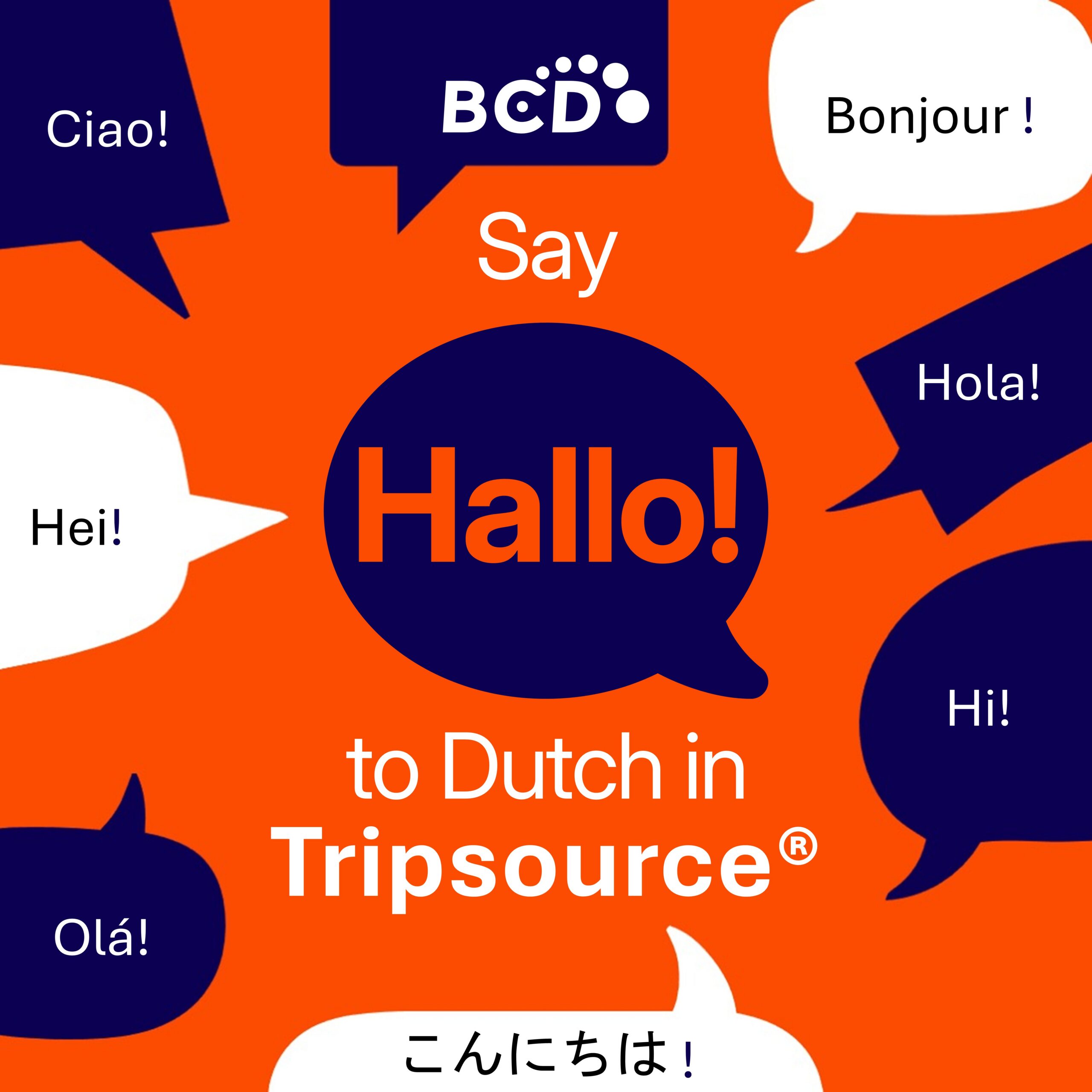 Speech bubbles with hello in multiple languages