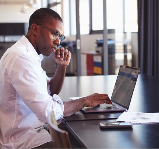 Man on laptop