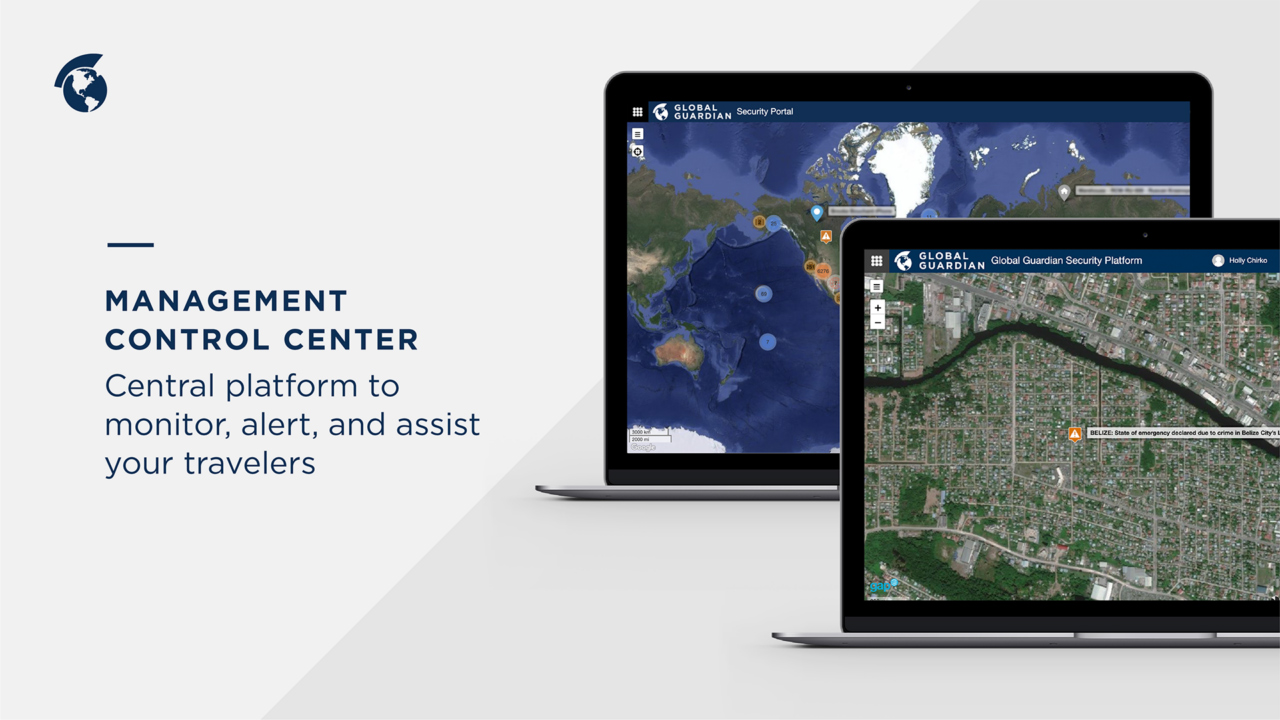 Management Control Center security platform on laptops