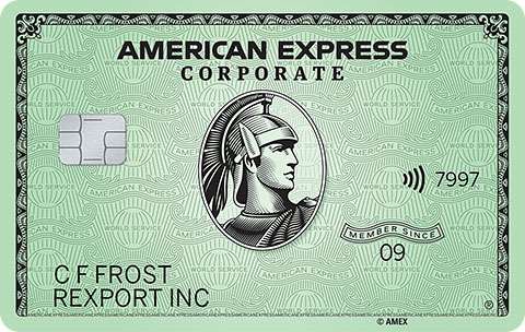 American Express Corporate credit card front view